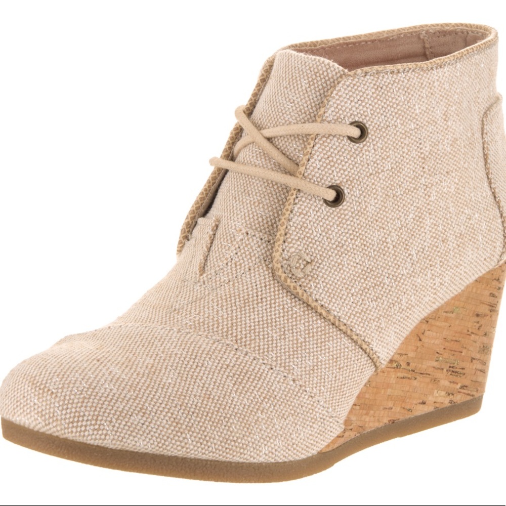 TOMS Desert Wedge | Metallic